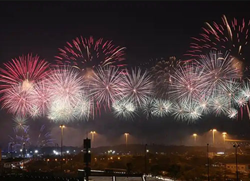 金川县焰火晚会